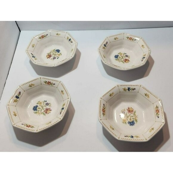 Vtg Nikko Japan Classic Collection 6-3/4"Soup/Salad/Dessert Bowl "Magenta" 4 - Picture 1 of 6